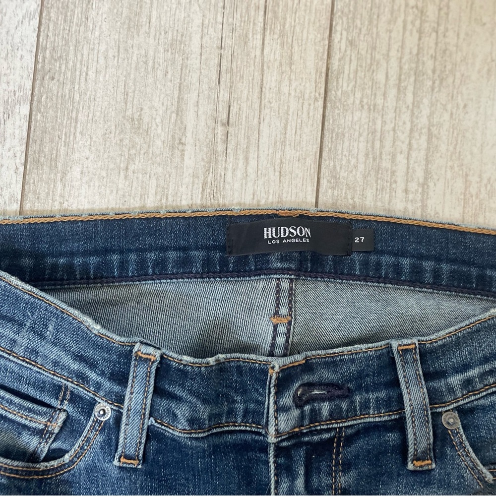 Hudson Jeans Blue Skinny Distressed Denim - Size 27 - Picture 5 of 8